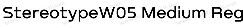 StereotypeW05 Medium Regular字体转换